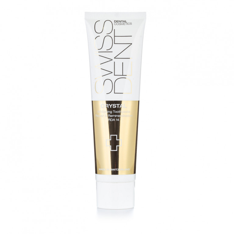 SWISSDENT CRYSTAL regeneračný zubný krém bez fluoridov, 100 ml
