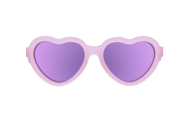 BABIATORS Polarized Hearts, Frosted Pink, polarizačné zrkadlové slnečné okuliare, ružové, 3-5Y