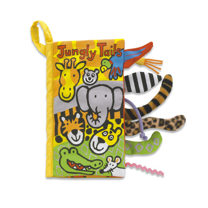 Jellycat Látková knižka so zvieratkami z džungle 21 cm