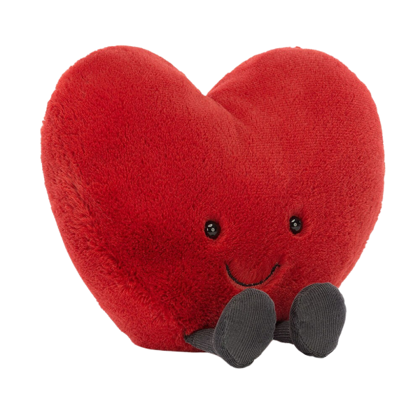 Jellycat veľké červené srdce 17 cm