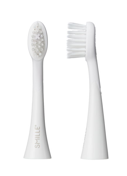 SMILLE Sonic Brush, náhradné hlavice, biele, 2 ks