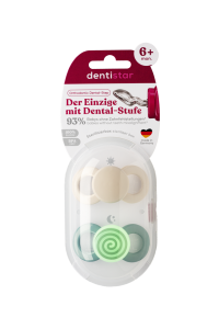 Dentistar Day & Night Soother, denný a nočný cumlík, 6 - 14 mesiacov, zelený