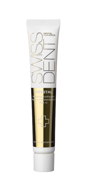 SWISSDENT CRYSTAL regeneračný zubný krém bez fluoridov, 50 ml