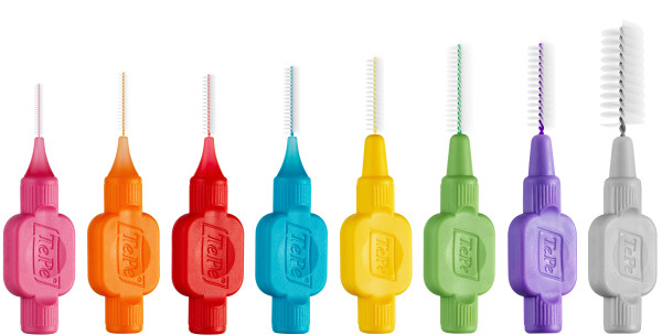 TePe Original štartovacia sada medzizubných kefiek, 8 veľkostí, 8 ks v sáčku