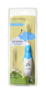 Bob a Bobek Baby sonická kefka, Blue, 0-5 rokov