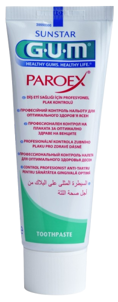 GUM PAROEX zubný gél (CHX 0,12 % + CPC 0,05 %), 75 ml