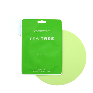 Kocostar Tea Tree Sheet Mask Čistiaca pleťová maska proti nedokonalostiam, 1 ks