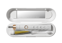 SMILLE Sonic Brush - Prémiová sonická kefka s kónickými vláknami SANGI, biela