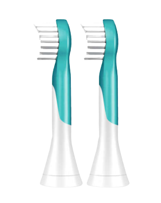 Philips Sonicare for Kids Mini HX6032/33 Kompaktná veľkosť hlavice sonickej kefky pre deti od 3 rokov, 2 ks