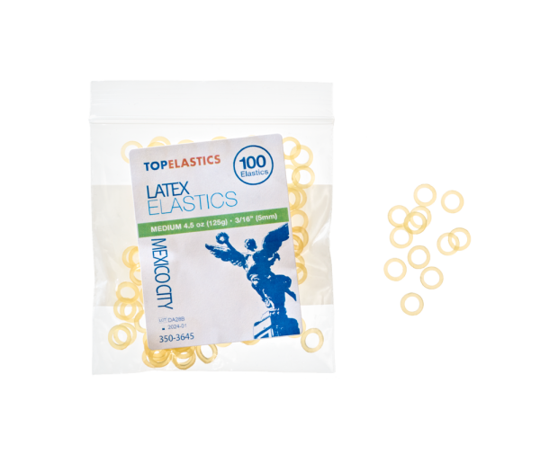 TopElastics MEXICO CITY ortodontickej gumičky, 3/16