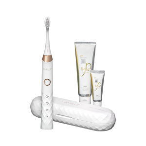 SMILLE Sonic Brush - Prémiová sonická kefka s kónickými vláknami SANGI, biela