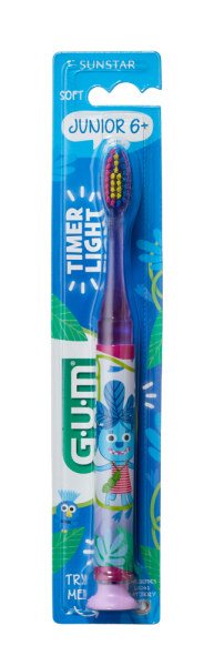 GUM Light-Up Monsters detská zubná kefka so svetielkom (od 7 rokov)