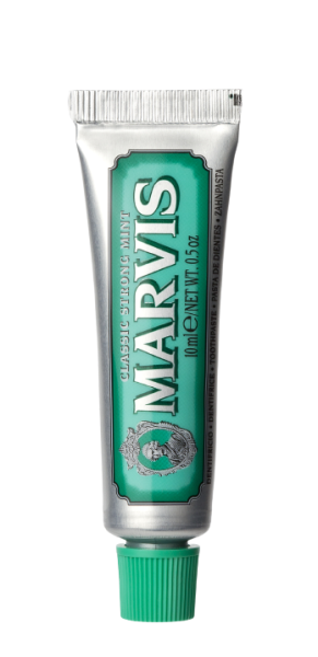 MARVIS Classic Strong Mint zubná pasta bez fluoridu, 10 ml