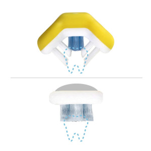 Frida Baby Tooth Hugger 3D zubná kefka, ružová