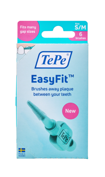 TePe EasyFit S/M, zelené, 6 ks, krabička