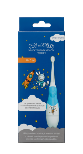 Bob a Bobek baby detská sonická kefka s kozmonautom, 0-5 rokov, v krabičke