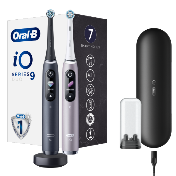 Oral-B iO9 Series Duo Black/Rose elektrické zubné kefky