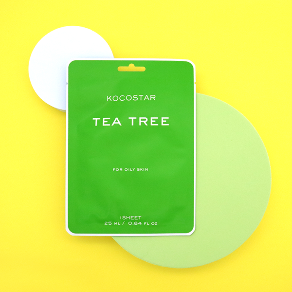 Kocostar Tea Tree Sheet Mask Čistiaca pleťová maska proti nedokonalostiam, 1 ks