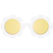 BABIATORS Polarized Flowers White Daisy, polarizačné slnečné okuliare bielo-žlté, 0-2 roky
