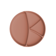 Everyday Baby silikónový tanier s prísavkou, Nature Red