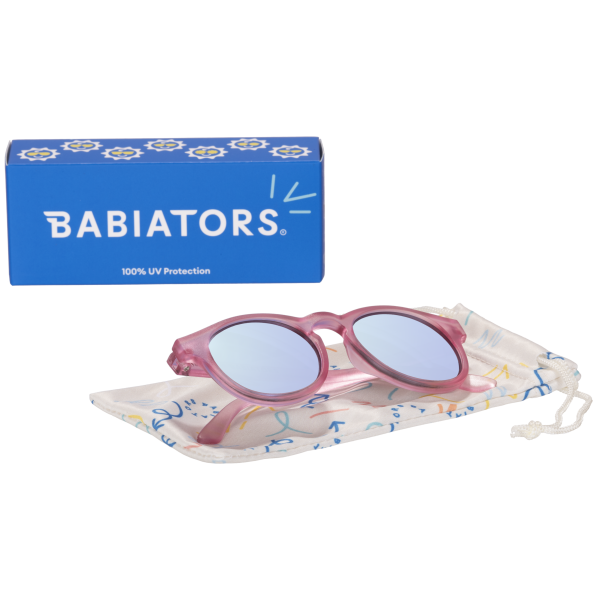 BABIATORS Keyhole Fuchsia Haze, zrkadlové slnečné okuliare ružové, 3-5 rokov