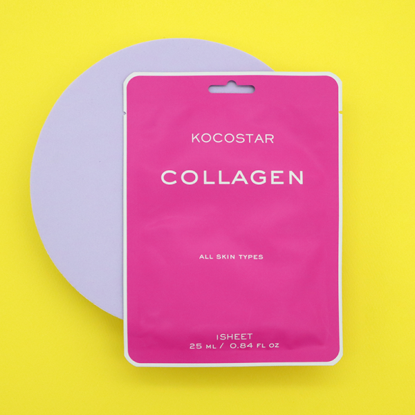 Kocostar Collagen Sheet Mask Výživná pleťová maska s anti-aging efektom, 1 ks