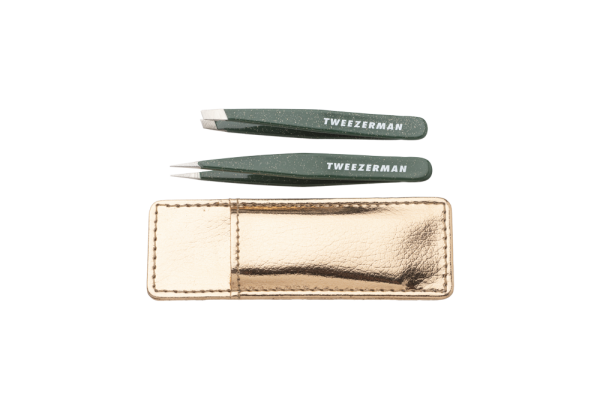 Tweezerman Enchanted Garden Lash Mini Tweezer Set, limitovaná sada mini pinziet v puzdre rose gold