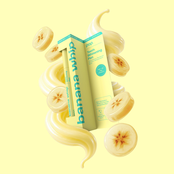 Pop Teeth Whitening Pen Banana Whip, bieliace pero banánové, 4 ml
