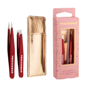 Tweezerman Vintage Rose Mini Tweezer Set – sada pinziet s puzdrom v darčekovom balení