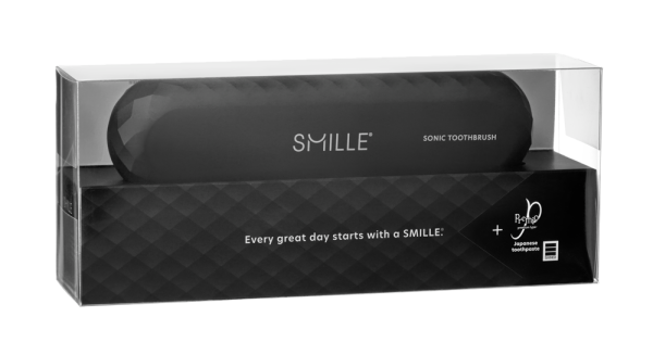 SMILLE Sonic Brush - Prémiová sonická kefka s kónickými vláknami SANGI, čierny