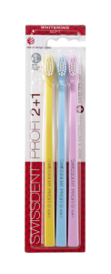SWISSDENT WHITENING zubné kefky Soft (2+1 zadarmo) -SUMMER in SWISS