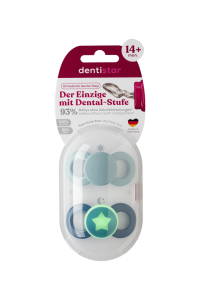 Dentistar Day & Night Soother, denný a nočný cumlík, od 14 mesiacov, modrý