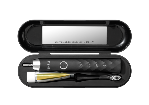 SMILLE Sonic Brush - Prémiová sonická kefka s kónickými vláknami SANGI, čierny