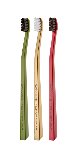 SWISSDENT COLOURS zubné kefky Soft-Medium (2+1 zadarmo), FESTIVE