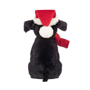 Jellycat Pes labrador Black s vianočnou čiapočkou 22 cm