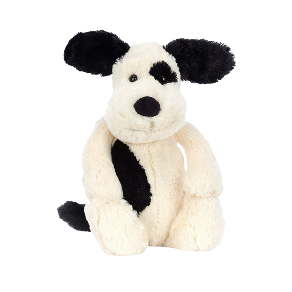 Jellycat Krémovo-čierne šteňa 31 cm
