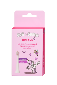 Bob a Bobek Náhradné hlavice MALÁ pre sonické kefky DREAMY
