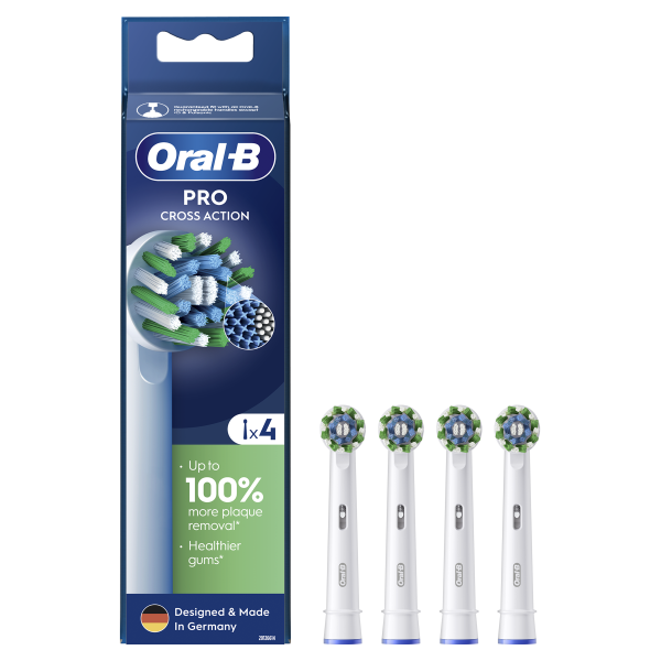 Oral B Cross Action EB 50-4, náhradná hlavice, 4 ks