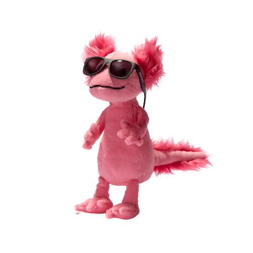 Vianočný balíček Jellycat Alice Axolotl a Babiators Navigator, čierne, 3-5 rokov