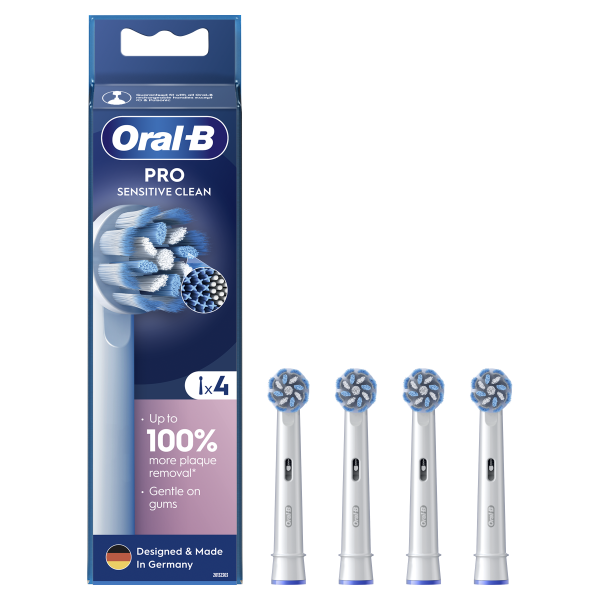 Oral-B Sensitive Clean EB 60-4 náhradné kefkové hlavice, 4 ks