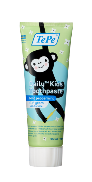 TePe Daily Kids zubná pasta pre deti od 0 do 6 rokov, 75 ml