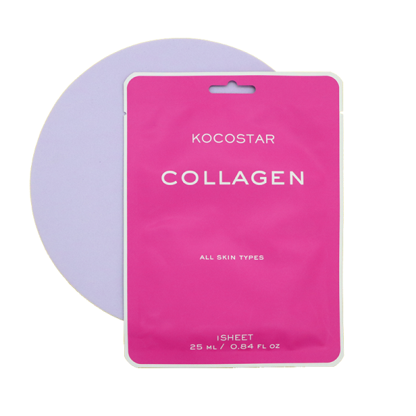 Kocostar Collagen Sheet Mask Výživná pleťová maska s anti-aging efektom, 1 ks