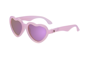 BABIATORS Polarized Hearts Frosted Pink, polarizačné zrkadlové slnečné okuliare, ružové, 0-2 rokov