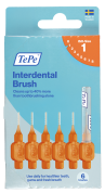 TePe Original bioplastové medzizubné kefky 0,45 mm, oranžová, 6 ks, krabička