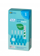 TePe Original medzizubné kefky z bioplastov 0,6 mm, modré, 25 ks