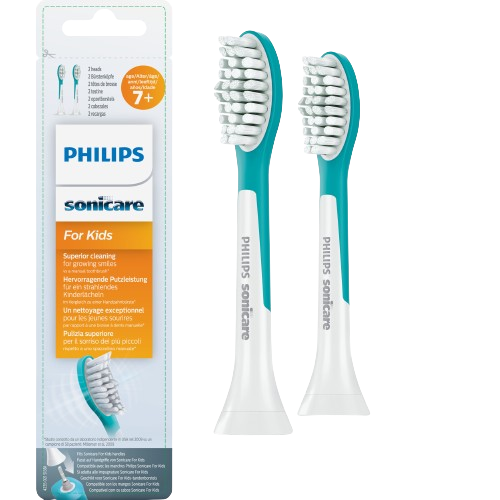 Philips Sonicare for Kids Standard HX6042/33 Štandardná veľkosť hlavice sonickej kefky pre deti od 7 rokov, 2 ks