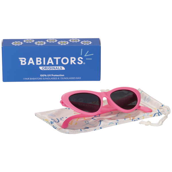 BABIATORS Cat-Eye Think Pink, slnečné okuliare ružové, 3-5 rokov
