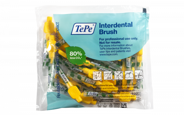 TePe Original medzizubné kefky z bioplastov 0,7 mm, žlté, 25 ks
