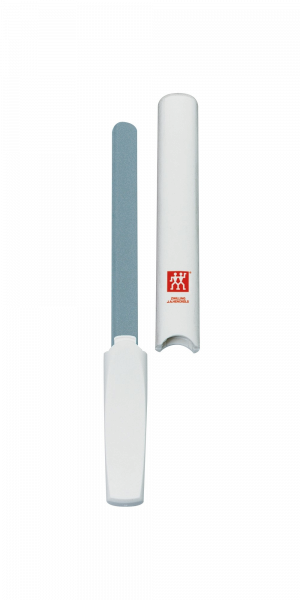 ZWILLING obojstranný keramický pilník na nechty v pouzdře, bielý