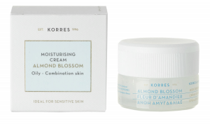 KORRES Almond Blossom hydratačný denný krém na mastnú a zmiešanú pleť, 40 ml